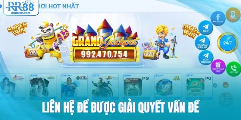 Liên hệ để được hỗ trợ giải quyết vấn đề